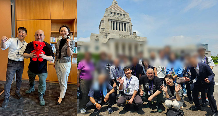 関根ジロー千葉県議、DELI松戸市議共催の国会見学会に安藤じゅん子衆議院議員はごあいさつさせていただきました