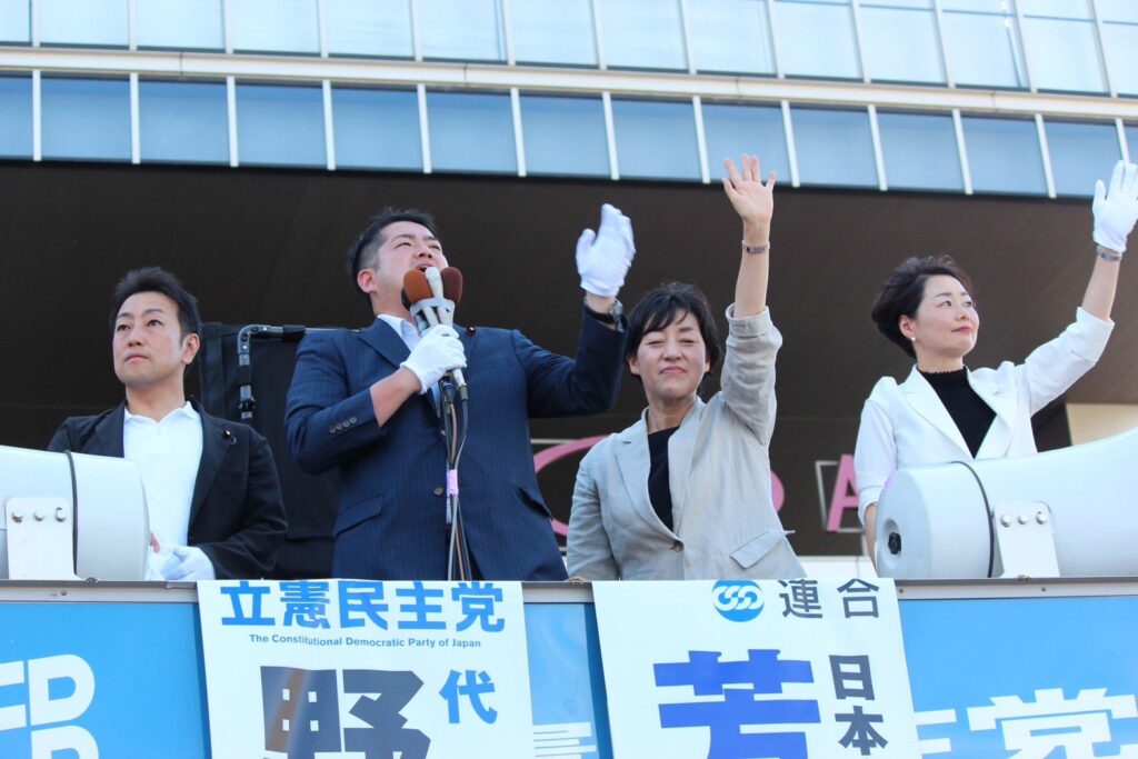 岡山にて選挙応援する安藤じゅん子衆議院議員