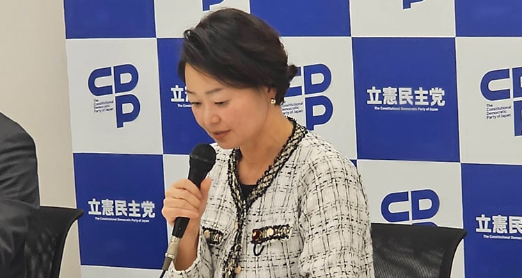 会派 文部科学部門会議にて発言する安藤じゅん子衆議院議員