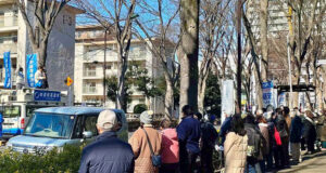 多くの有権者の皆さんに来ていただきました